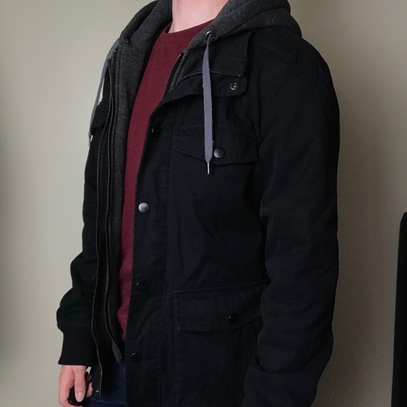 Mens Zip Up Winter Jacket - Picture 3 of 3